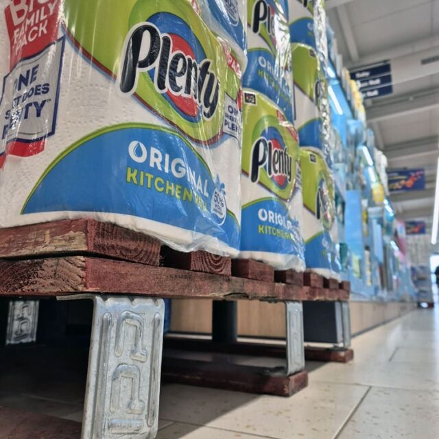 New IPP pallet with Essity products on