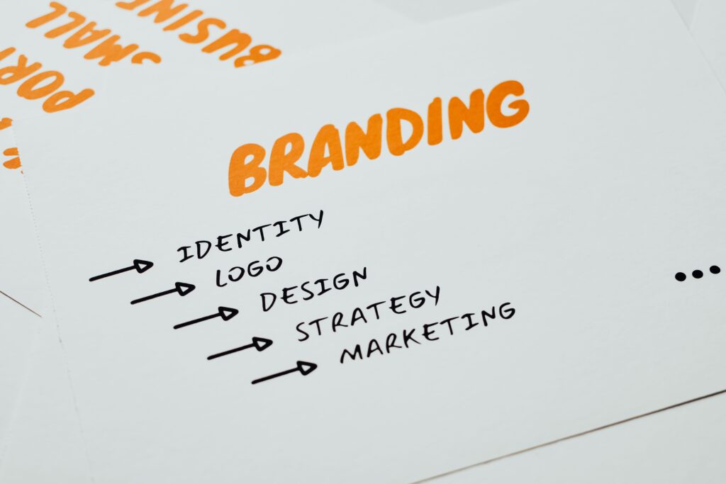 List of branding considerations on paper