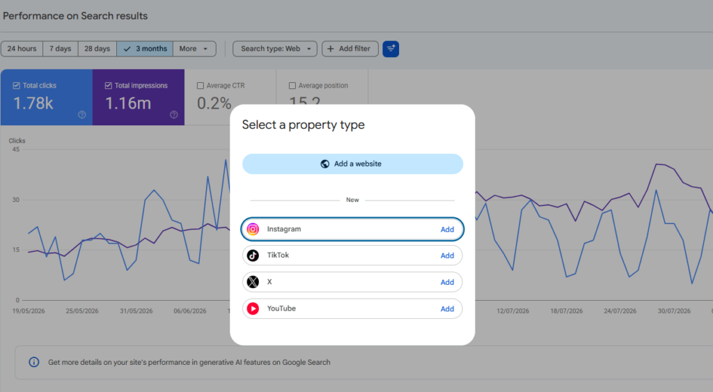Google Search Console Platform Properties sign-in