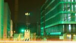 BauWatch security on a construction site at night